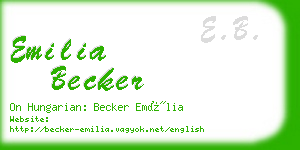 emilia becker business card
